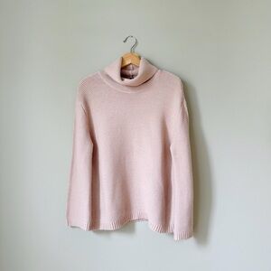 {H&M} Light Pink Knit Turtleneck Sweater